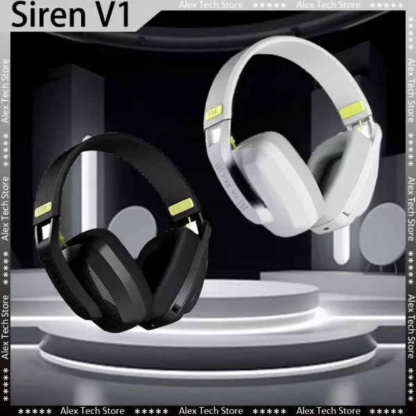 Original VGN VXE Siren V1 Wireless Gaming Headset 2Mode Bluetooth 2.4G Headphone Lightweight Esports Gamer PC Gaming Earphone