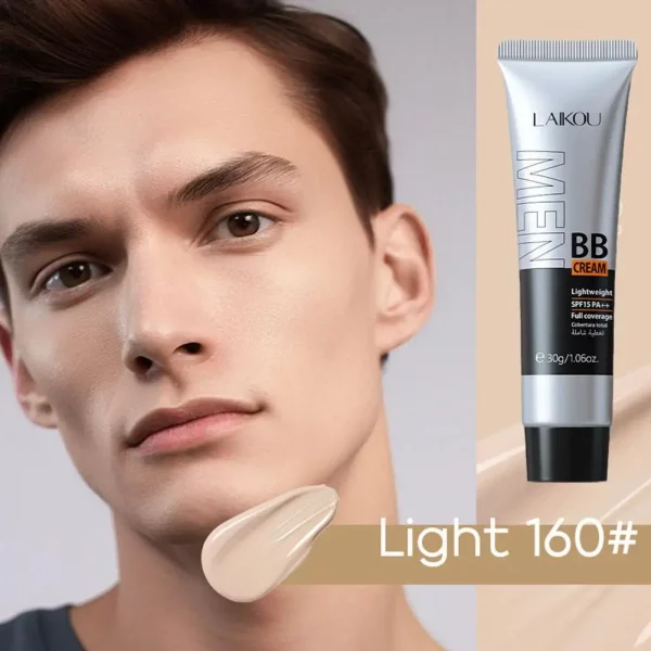 Men'S BB Cream Whitening Oil-control Concealer Freckle Removing Brighten Skin Easy to Wear Makeup Cosmetic Facial Care